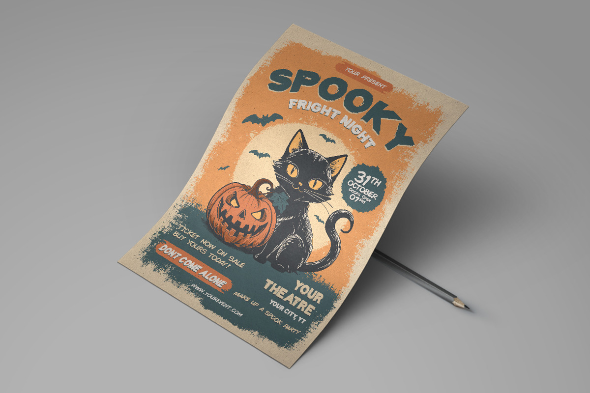 Halloween Party Flyer, a Flyer Template by monogrph (Photo 3 of 4)