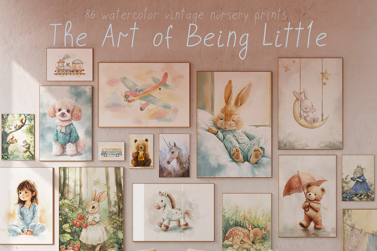 The Art of Being Little. Prints set, a Background Graphic by Lidberia (Photo 1 of 9)