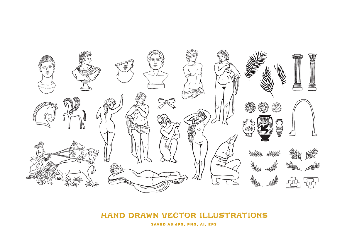 Ancient Greek Artifacts, an Illustration by Antiquaria (Photo 4 of 7)