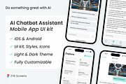 AI Chatbot Assistant, an UI Kit Template by Sergei Durgalian (Thumbnail 1 of 6)