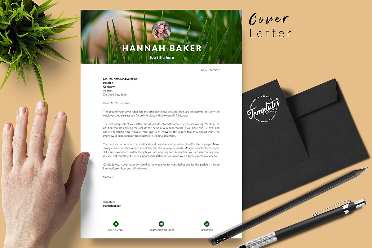 Creative CV Design / Resume - Hannah, a Resume Template by Templates Design Co. (Photo 5 of 17)
