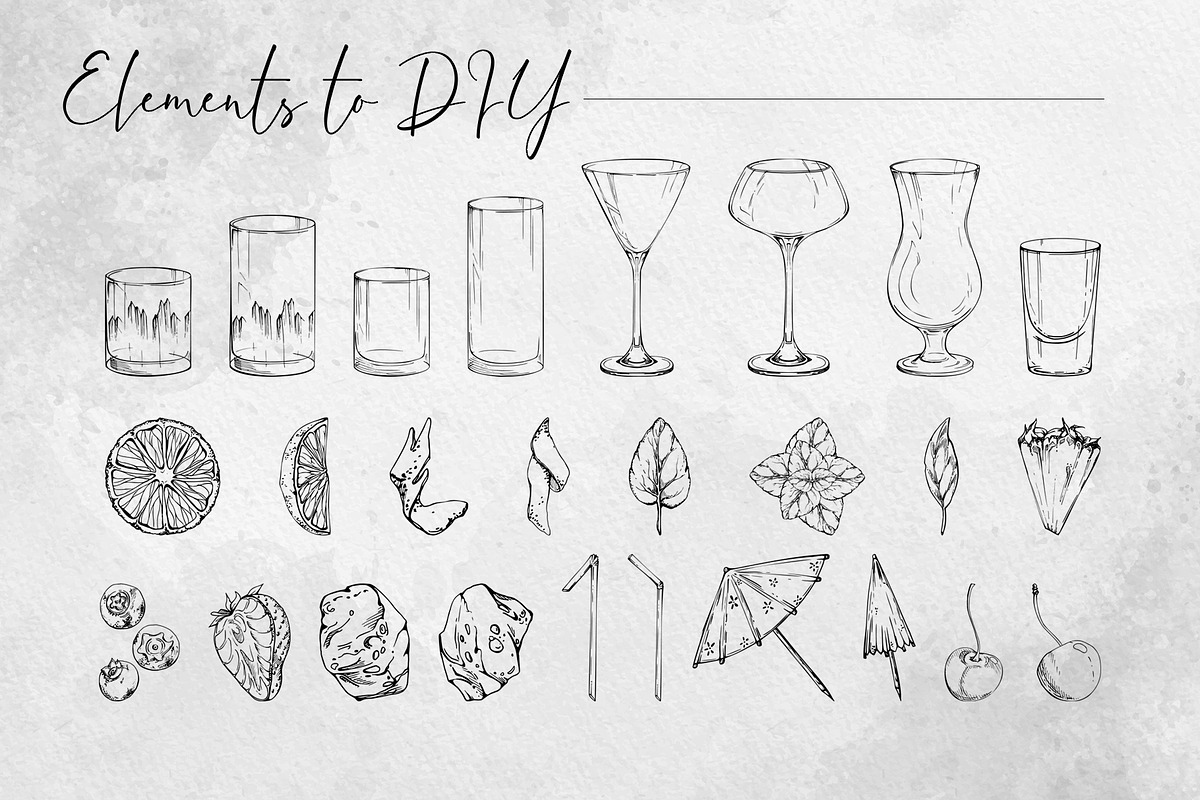 Strawberry cocktails, a Food Illustration by MsFlaffy (Photo 3 of 12)