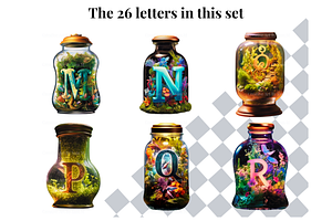 Magical Fairy World Alphabet Letters