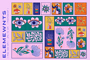 Retro blocks surface pattern, a Pattern Graphic by Kusik Illustration (Thumbnail 8 of 9)