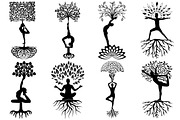 Yoga Tree of Life AI EPS PNG, an Illustration by FrankiesDaughtersDesign (Thumbnail 3 of 6)
