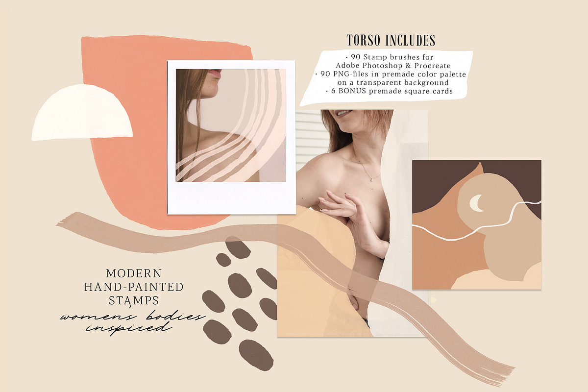 TORSO - Photoshop & Procreate Stamps, a Brush Add-On by Struvictory.art (Photo 2 of 8)