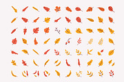 Autumn leaves and plants flat set, an Object Graphic by Vector_Art (Thumbnail 3 of 7)