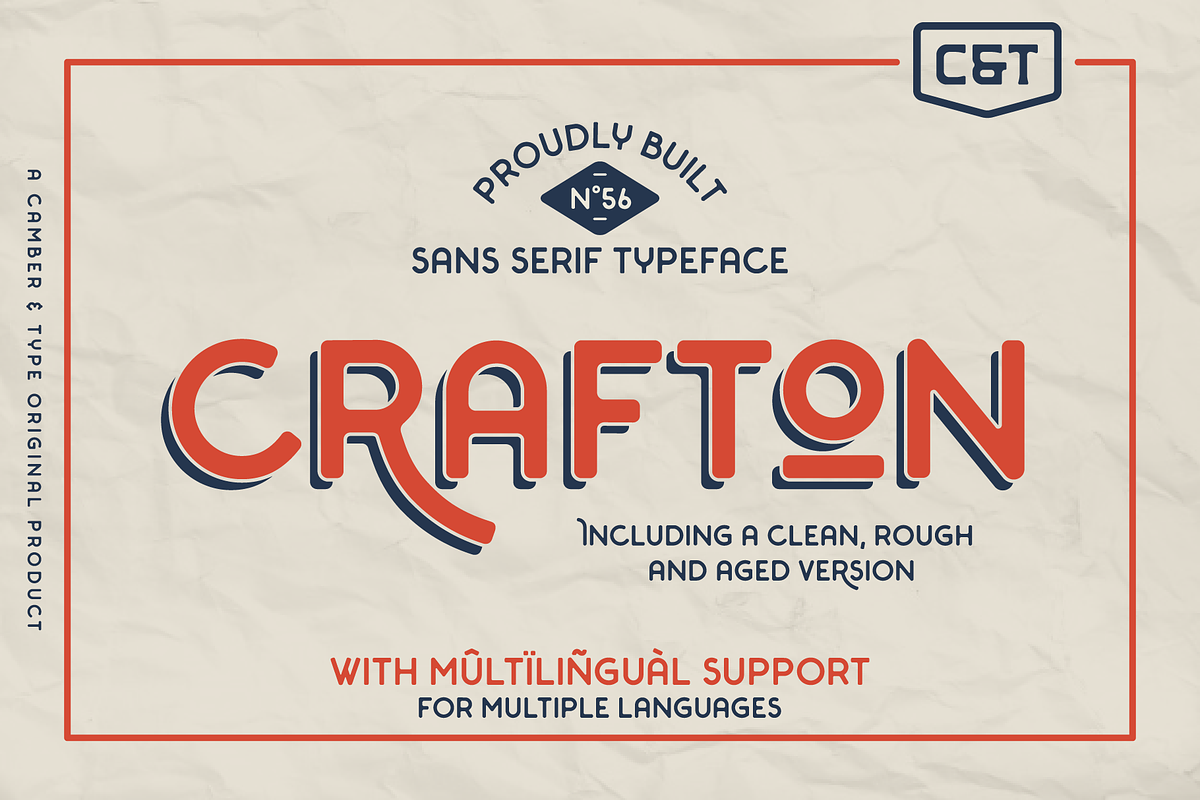 Crafton - Type Family, a Sans Serif Font by Camber & Type (Photo 1 of 7)