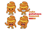 Potatoes Mascot Cartoon Vector Pack, an Illustration by MEDZ (Thumbnail 2 of 5)