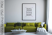 Living Room Frame Mockup, a Templates & Theme by Ali's Designs (Thumbnail 2 of 3)