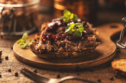 Homemade pulled duck, a Background Photo by Grafvision photography