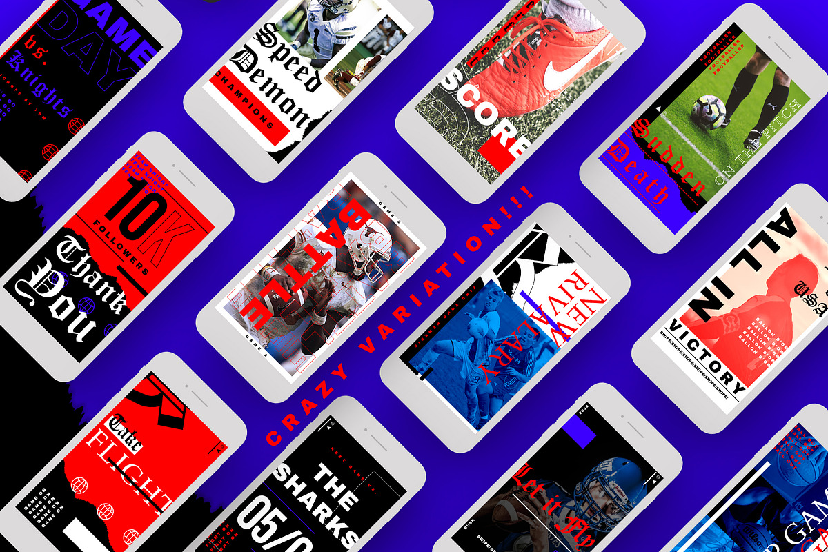 RUSH - 20 ANIMATED INSTAGRAM STORIES, a Social Media Template by GOAT Design Co. (Photo 4 of 6)