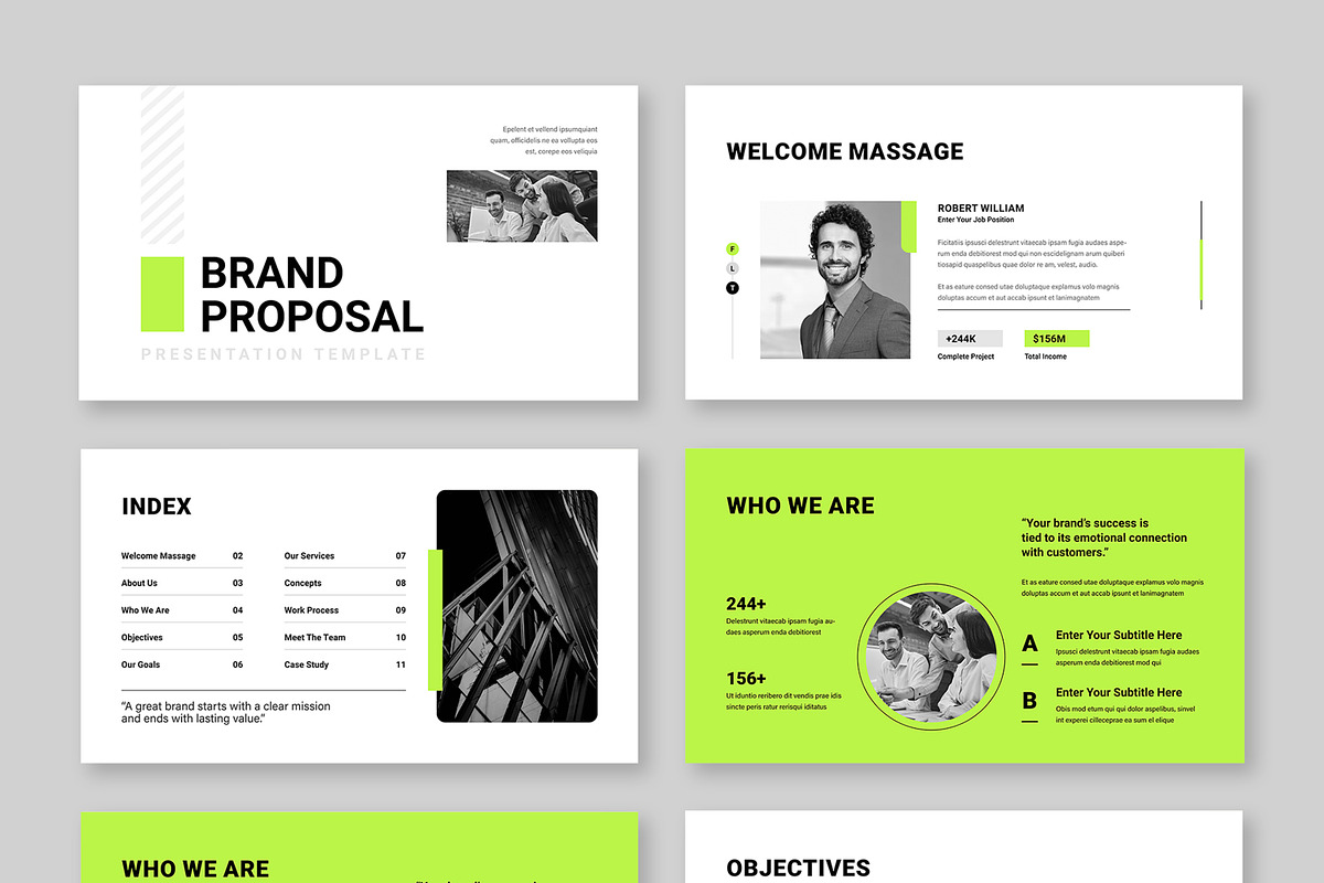 Brand Proposal Presentation Template, a Presentation Template by MightyDesign (Photo 2 of 7)