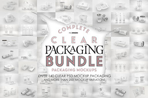 BUNDLE: Clear Packaging Mockups