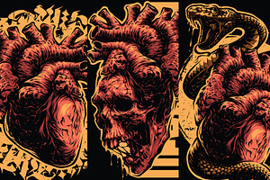 Evil Hearts, a Healthcare Illustration by daver2002ua