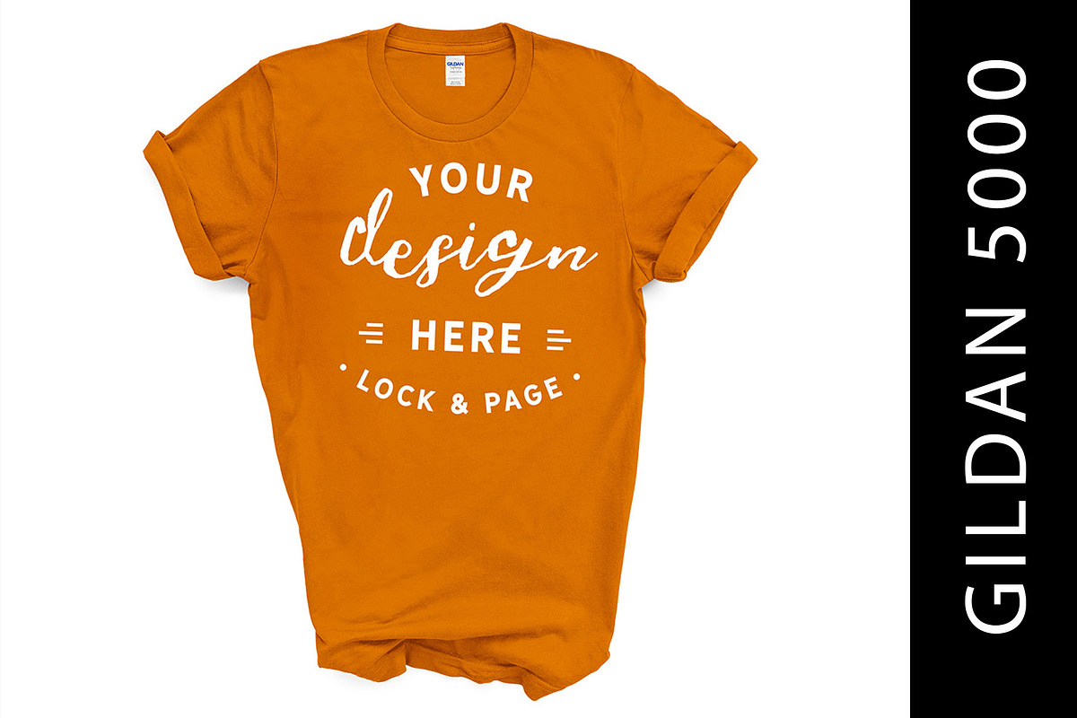 Gildan 5000 Mockup TShirt Bundle, a Shirt Mockup by lock and page (Photo 12 of 22)