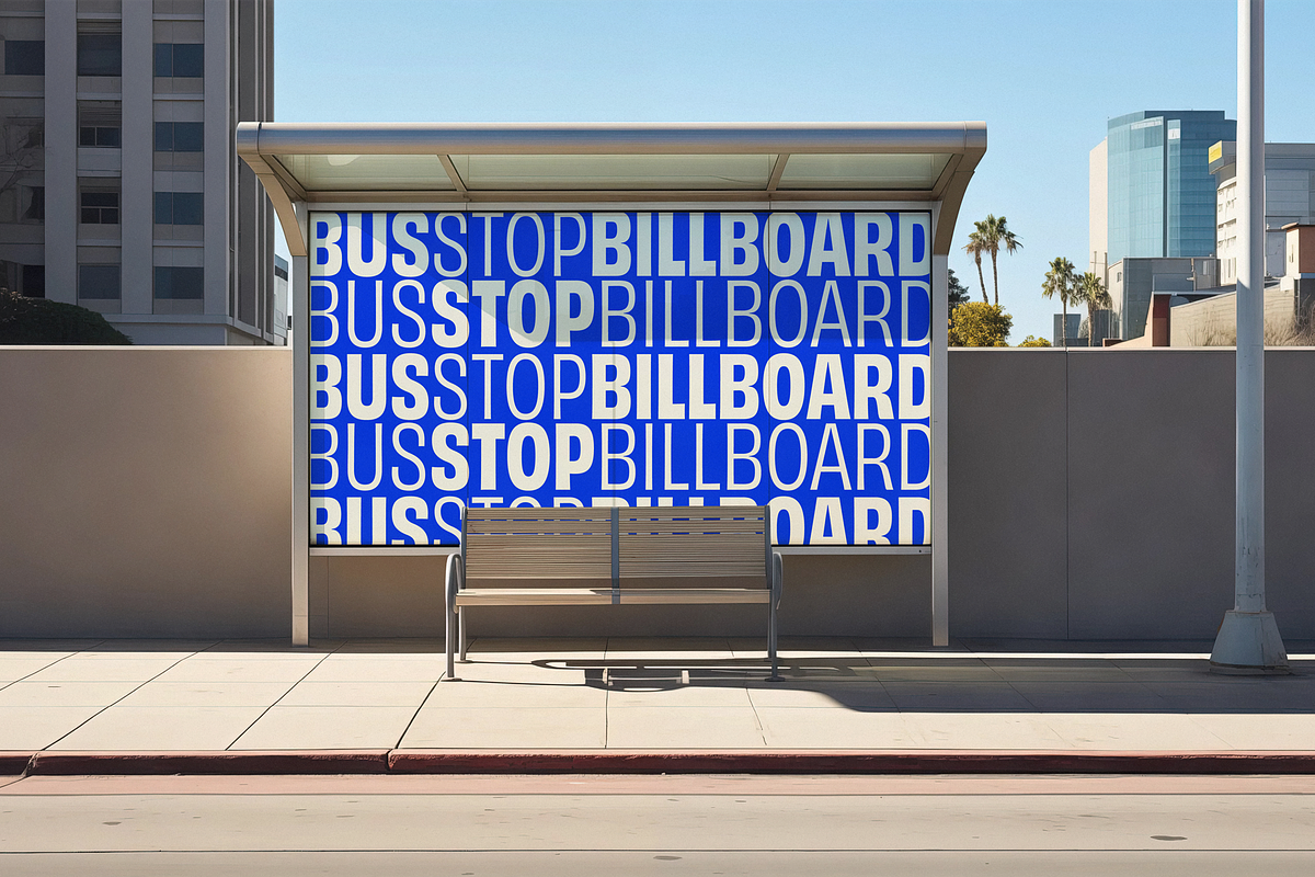Bus Stop AD Layered PSD Mockup, an Advertising Mockup by 4NVRdotcom Mockups (Photo 2 of 3)