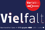 TYPEFACE Barrierefrei Sans VARIABLE, a Sans Serif Font by Typo Graphic Design (Thumbnail 1 of 9)