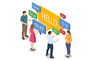 Isometric group of people, an Education Illustration by Golden Sikorka