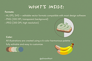Mindful Eating Illustrations, a Food Illustration by alinawithart (Thumbnail 4 of 13)