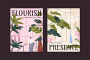 People in botanical garden, posters, a Decorative Illustration by PaperTrident (Thumbnail 7 of 7)