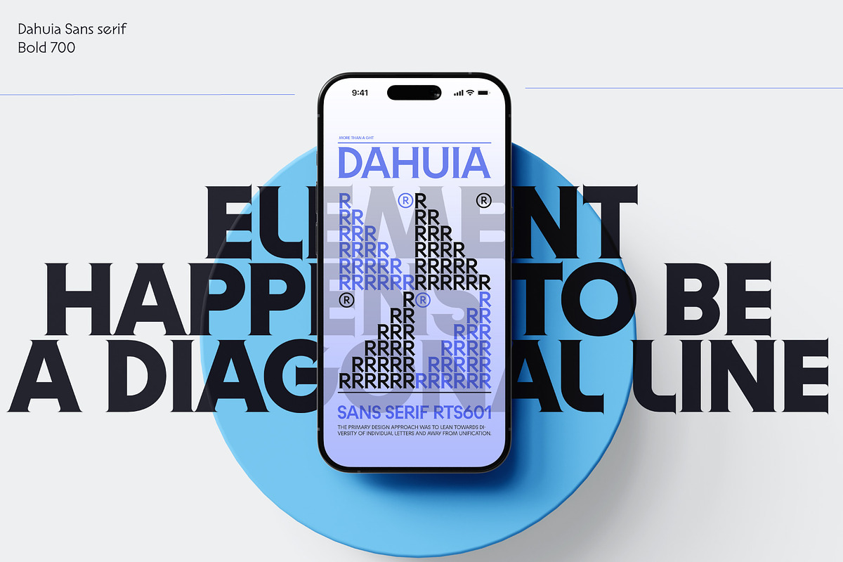 Dahuia - Sans Serif Font, a Sans Serif Font by Concepta Digital (Photo 2 of 11)