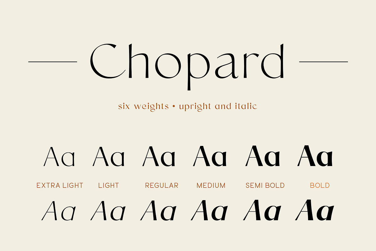 Chopard | Font family, a Sans Serif Font by Larin Type Co. (Photo 3 of 15)