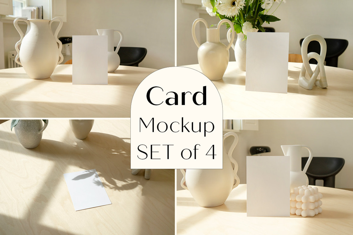 5X7 Card Mockup SET, a Print Template by LOPEstudio (Photo 1 of 8)