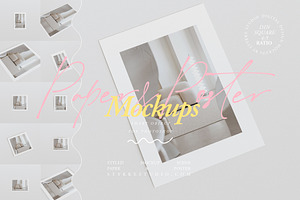PAPER & POSTER | Art Print Mockup, a Product Mockup by Stykke Studio