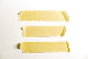 Adhesive tape on white background