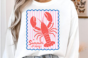 Summer Vibes Lobster Sublimation, an Illustration by Libby Wishes (Thumbnail 4 of 5)