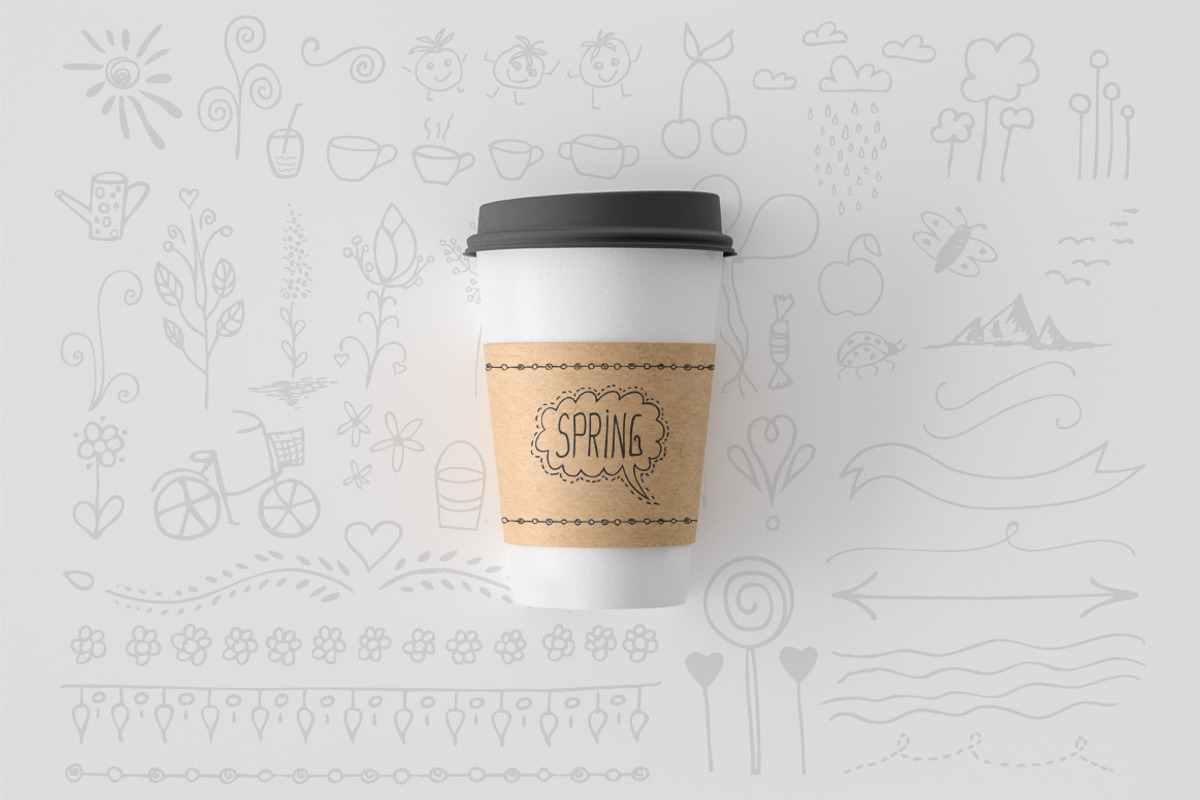 Cute spring vector elements part 1., an Illustration by ladik (Photo 3 of 3)