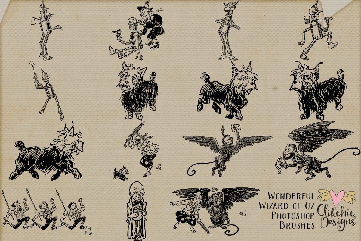 Wizard of Oz Photoshop Brushes, a Brush Add-On by Clikchic Designs (Photo 4 of 5)
