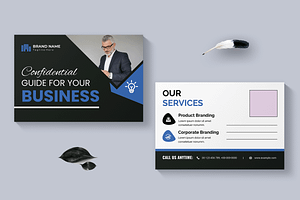 Modern Corporate Business Postcard, a Business Card Template by MightyDesign