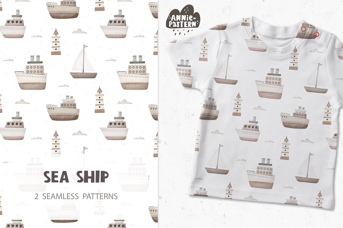 Sea Ship, a Pattern Graphic by AnnieArt (Photo 1 of 4)