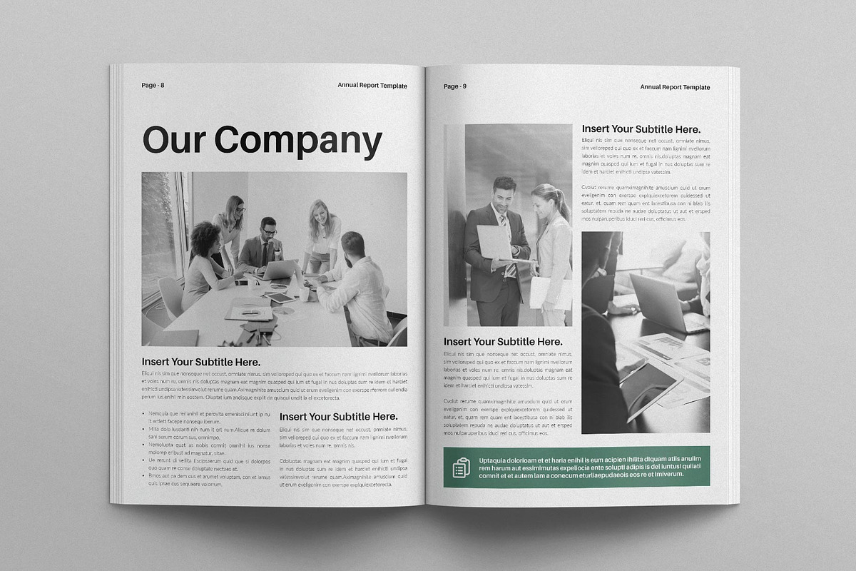 Annual Report Template, a Brochure Template by E-Type (Photo 4 of 7)