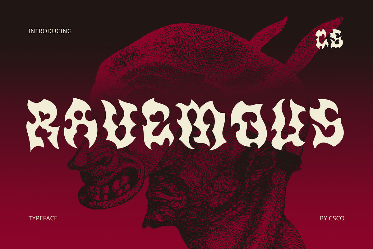 CS Ravemous – Black Metal Font, a Blackletter Font by Craft Supply Co. (Photo 1 of 8)