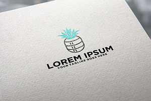 Pineapple server database logo idea, a Branding & Logo Template by REDVY CREATIVE