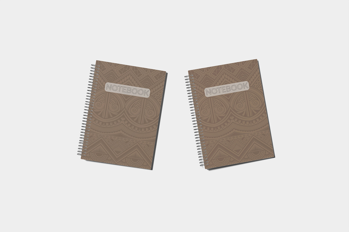 A5 Spiral Notebook Mockup, a Print Template by rahmatmoscae (Photo 5 of 8)