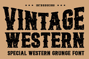 Vintage Western Grunge Font, a Blackletter Font by Fourteen Letter (Thumbnail 1 of 3)