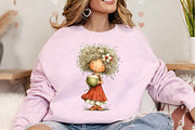 Watercolor Summer Girls Clipart PNG, a Seasonal Illustration by Canvas Craft (Thumbnail 4 of 5)