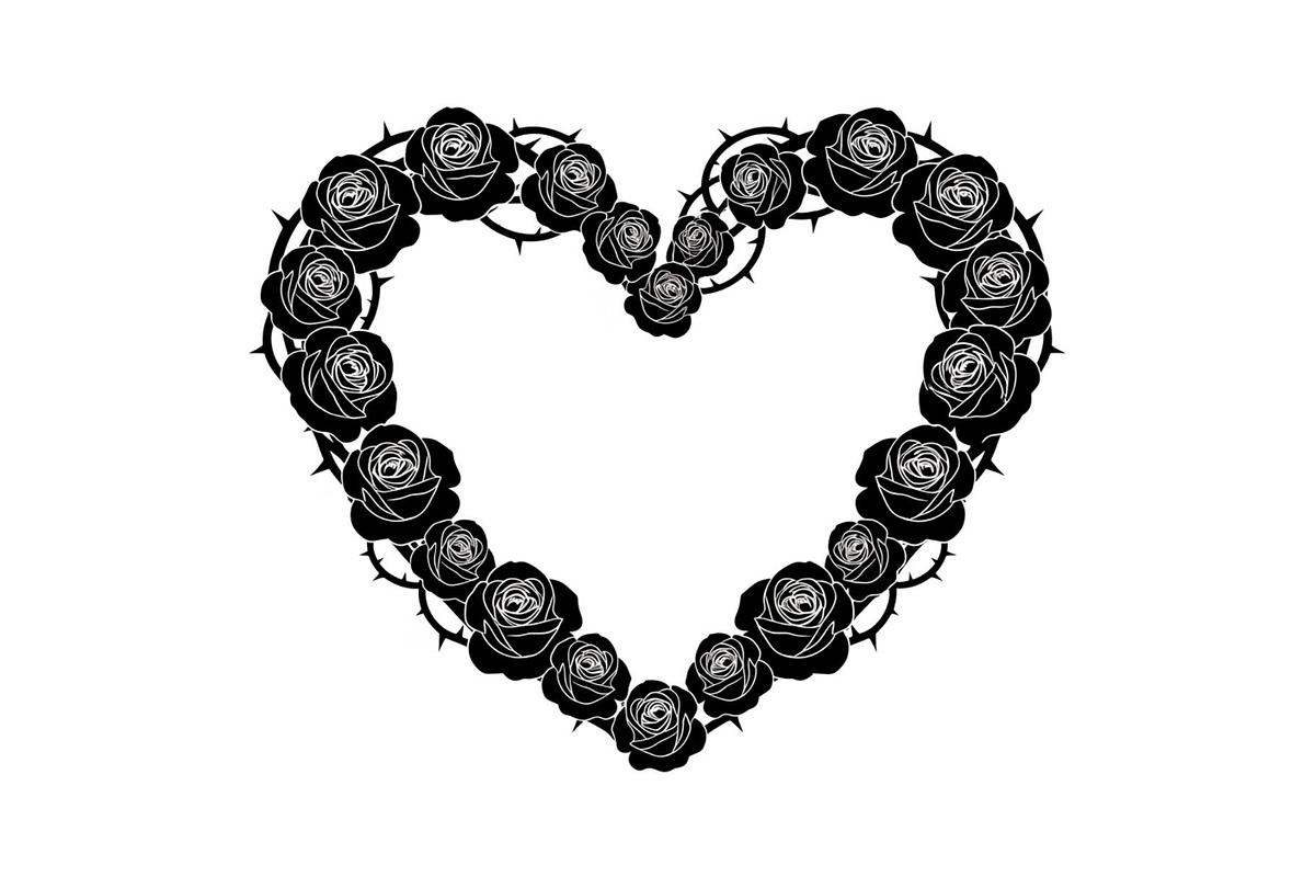 Floral Heart Wreath SVG Bundle, an Illustration by Gaye Art (Photo 24 of 31)