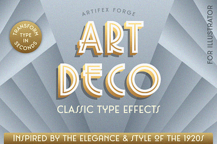 Art Deco Type Effects | Illustrator
