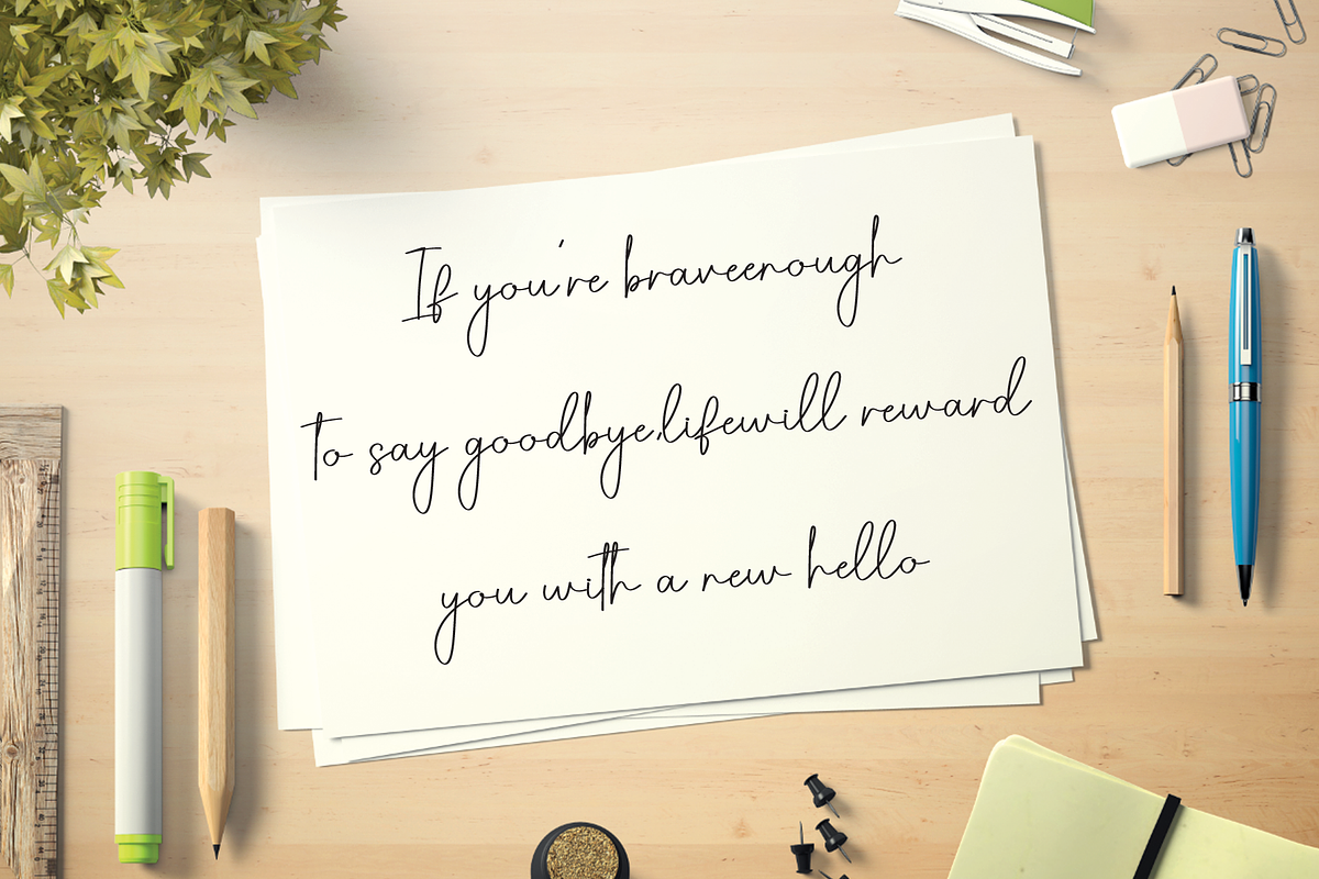 Lucky | Script Font, a Handwritten Font by Scratchones (Photo 3 of 9)