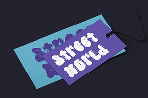 BubbleBloods - Graffiti Display Font