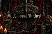 Vexmora Stitched – Distressed Font, a Script Font by Wow Magic (Thumbnail 5 of 5)