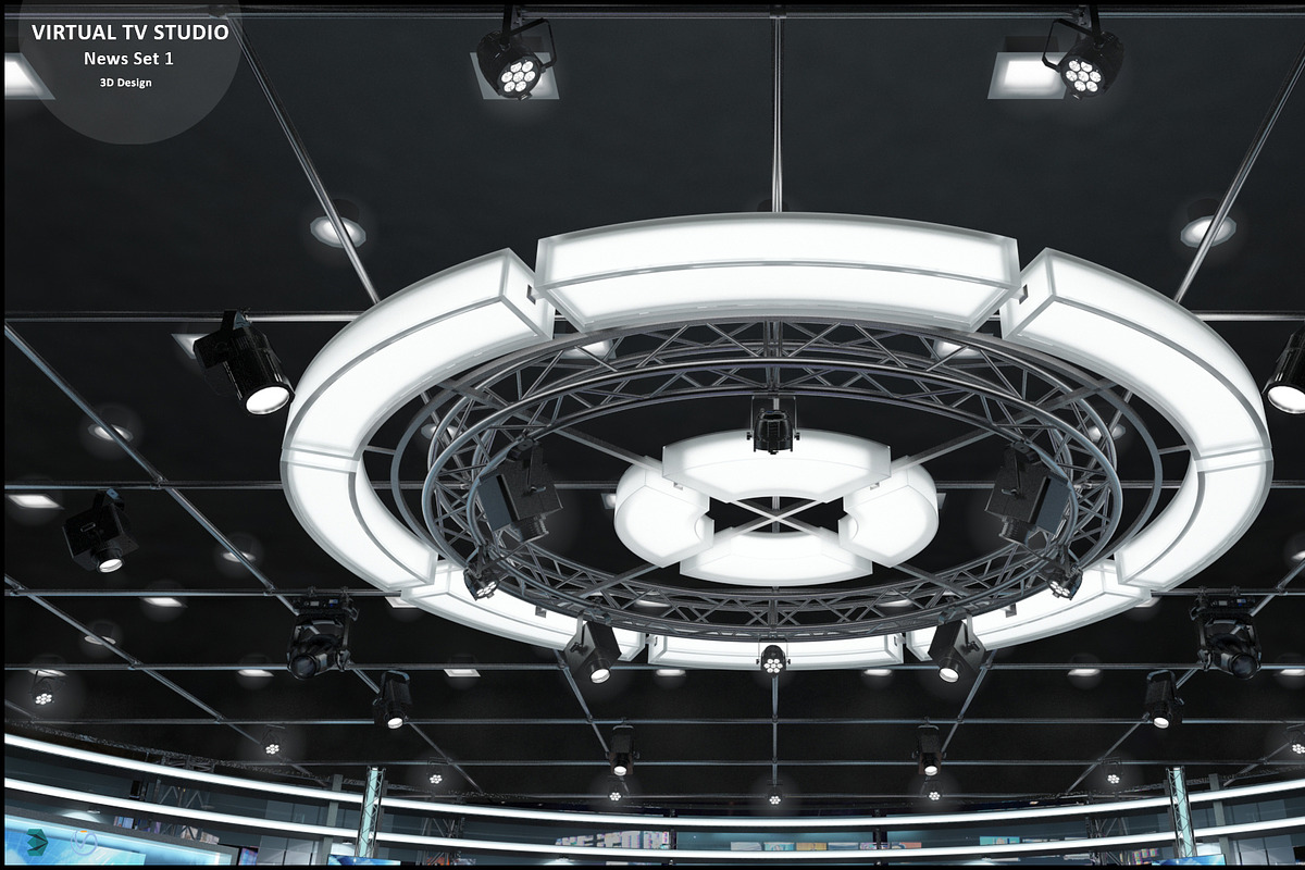 TV Studio Collection Vol 6 - 2 PCS, an Architecture 3D Model by akerStudio (Photo 55 of 98)