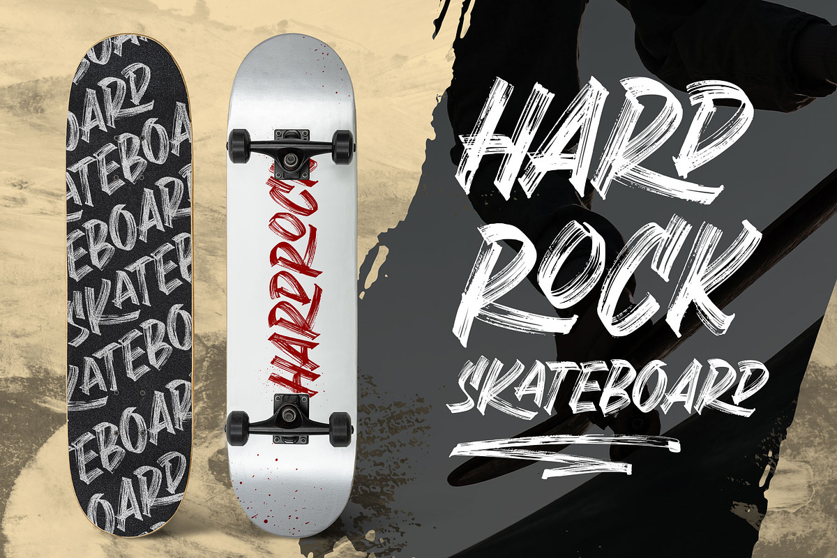 Grashrock - Freestyle brush, a Font by Arterfak Project (Photo 6 of 12)