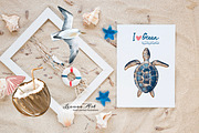 Summer beach Clipart Collection, a Seasonal Illustration by Leonaa art (Thumbnail 5 of 8)