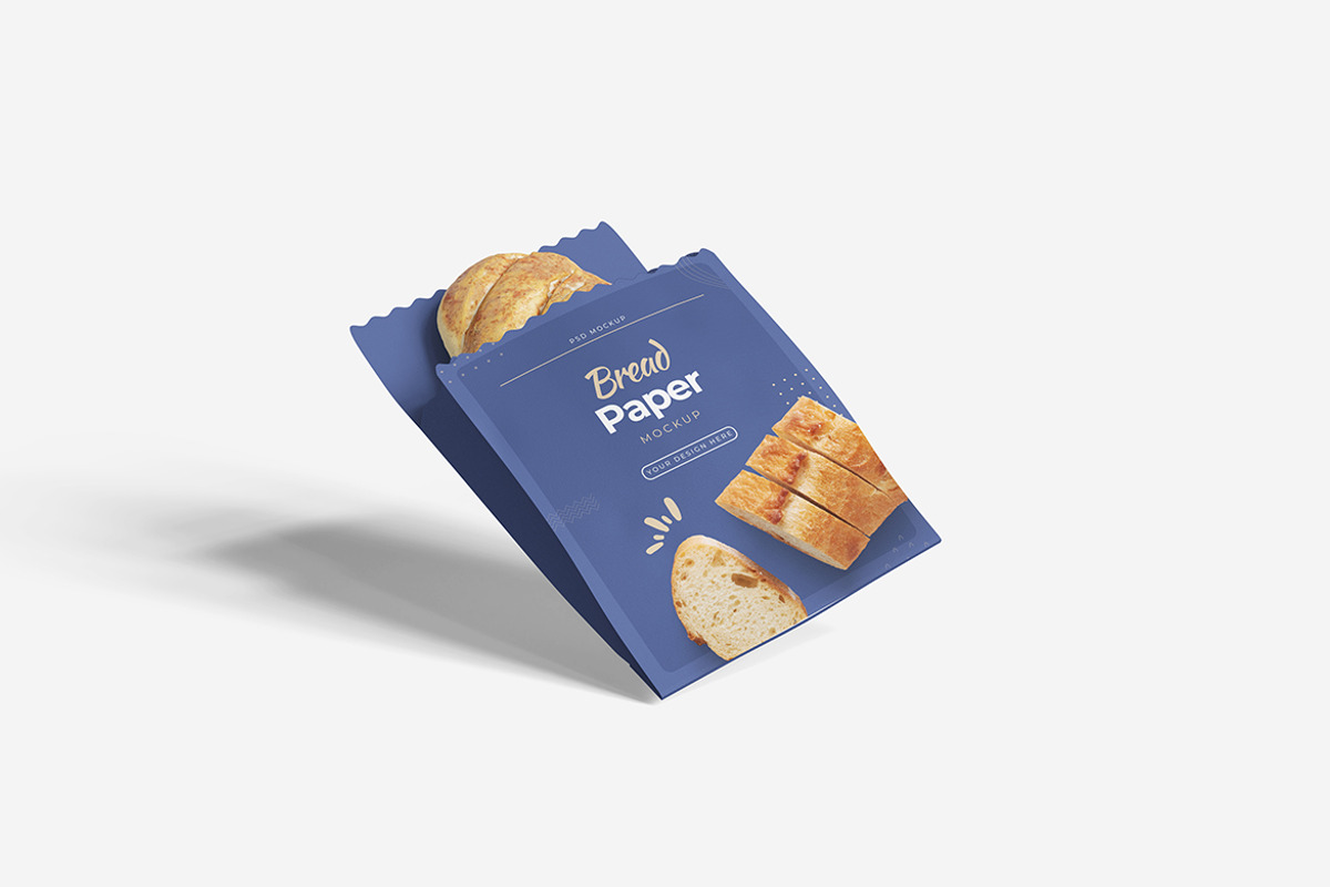 Bread Paper Mockup, a Product Mockup by MrLetters (Photo 2 of 5)